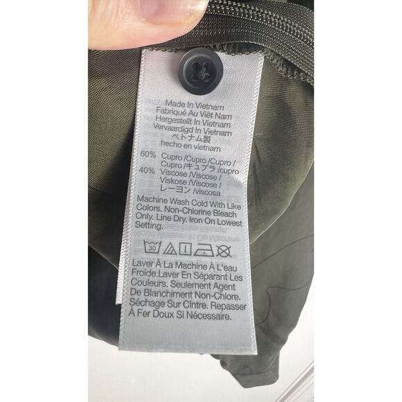 MADEWELL Womens Green Ruched Drapey Brushed Fabric V-Neck Top Sz 14 - Picture 12 of 14